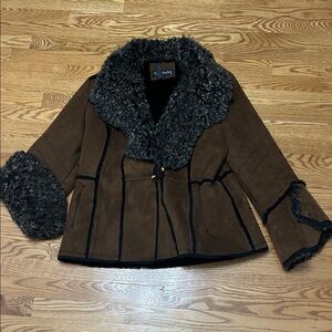Luxurious Brown Faux Fur Teddy Jacket